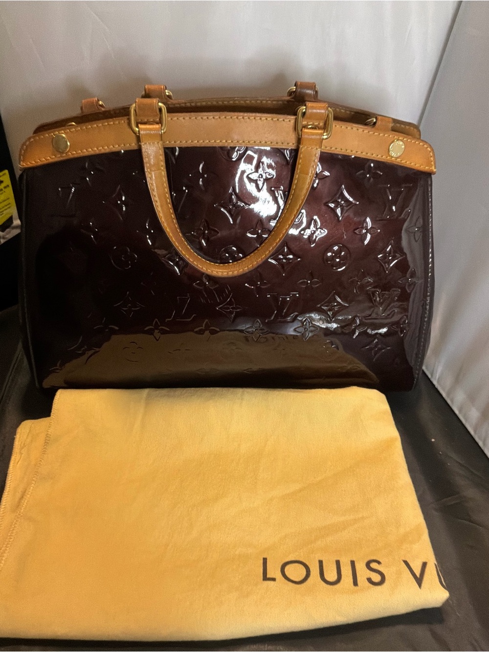 Louis Vuitton Brea MM in Amarante Vernis Leather - Picture 2 of 5